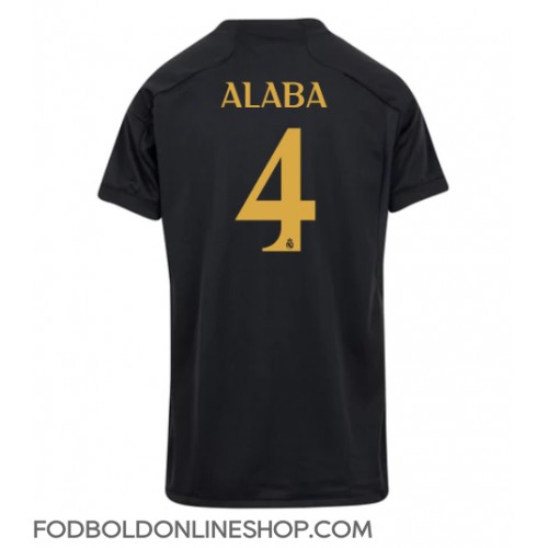 Real Madrid David Alaba #4 Tredjetrøje Dame 2023-24 Kortærmet